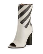 Metallic Striped High Boot