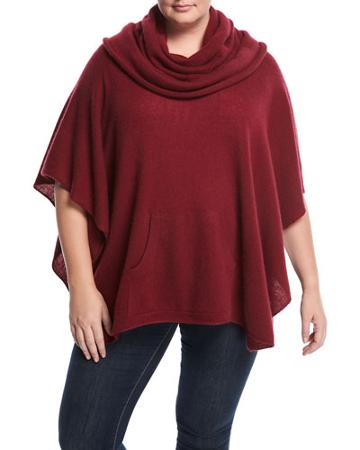 Cashmere Pull-on Poncho,