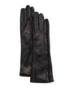 Metisse Leather Long Whipstitch Gloves