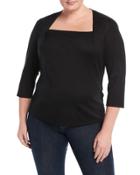 Giada Square-neck Jersey Tee,