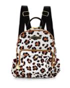Betsey Johnson Tgif Leopard-print Medium Backpack, Natural