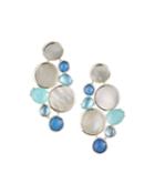 Wonderland Multi-stone Chandelier Earrings In Brazilian Blue