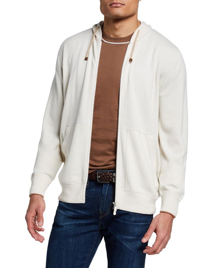 Men's Cashmere Full-zip Hoodie