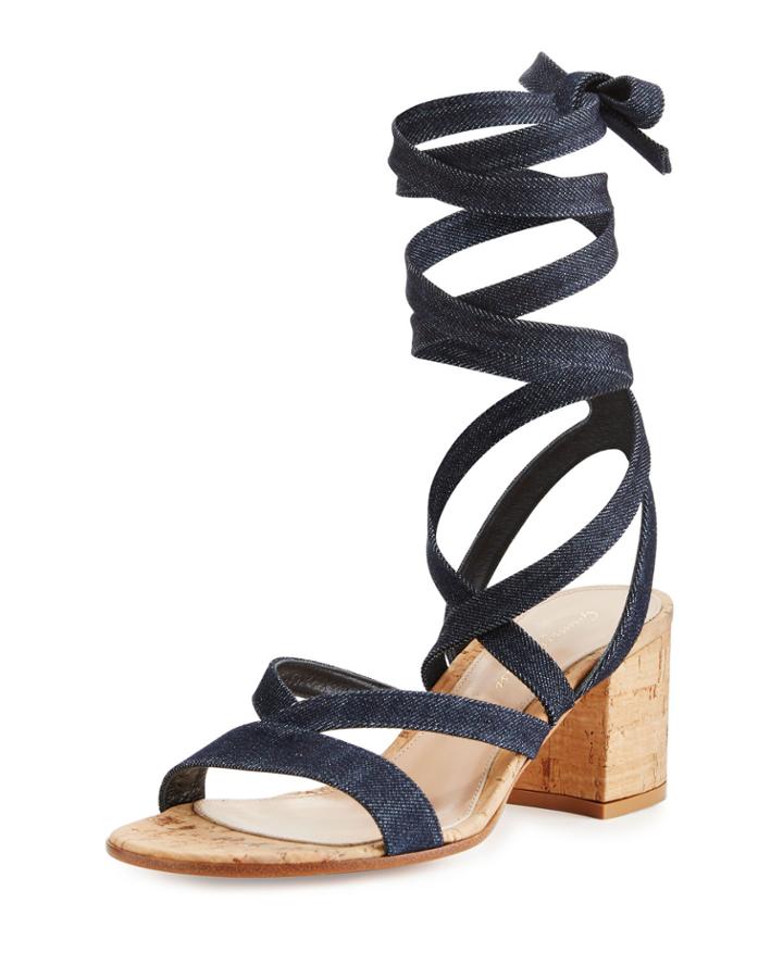 Janis Denim Leg-wrap