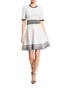 Mesa Half-sleeve Fit-and-flare Dress