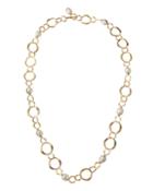 Circle-link Baroque Pearl Necklace,