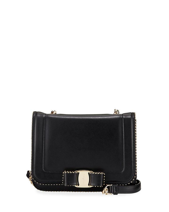 Vara Bow Mini Studded Crossbody Bag