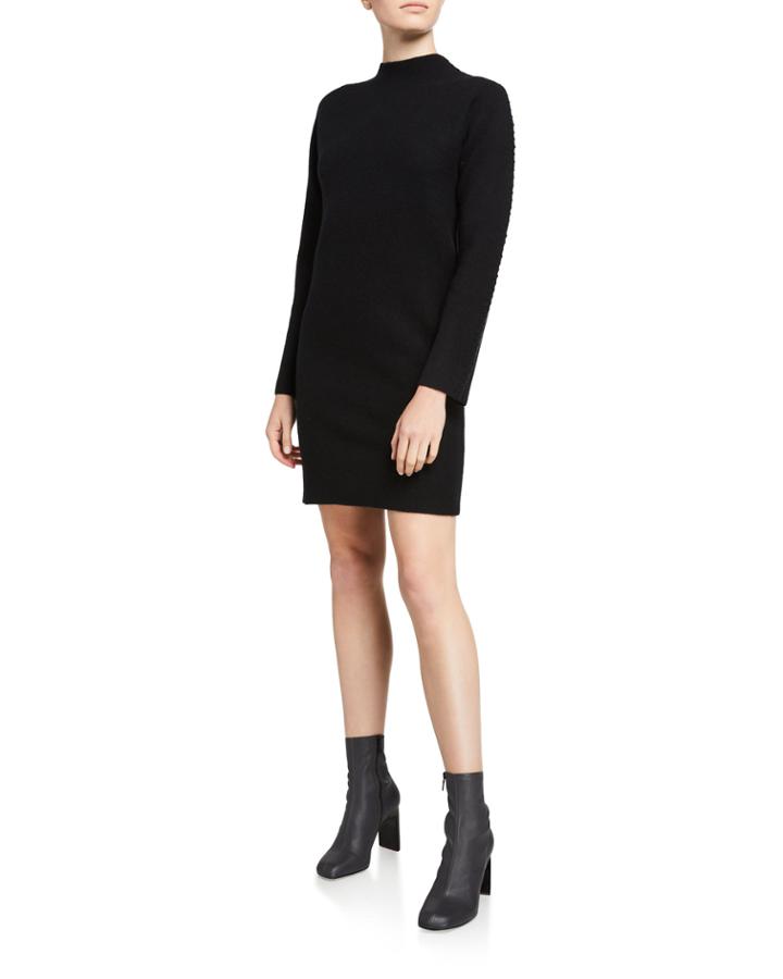 Kimono Turtleneck Long-sleeve Dress