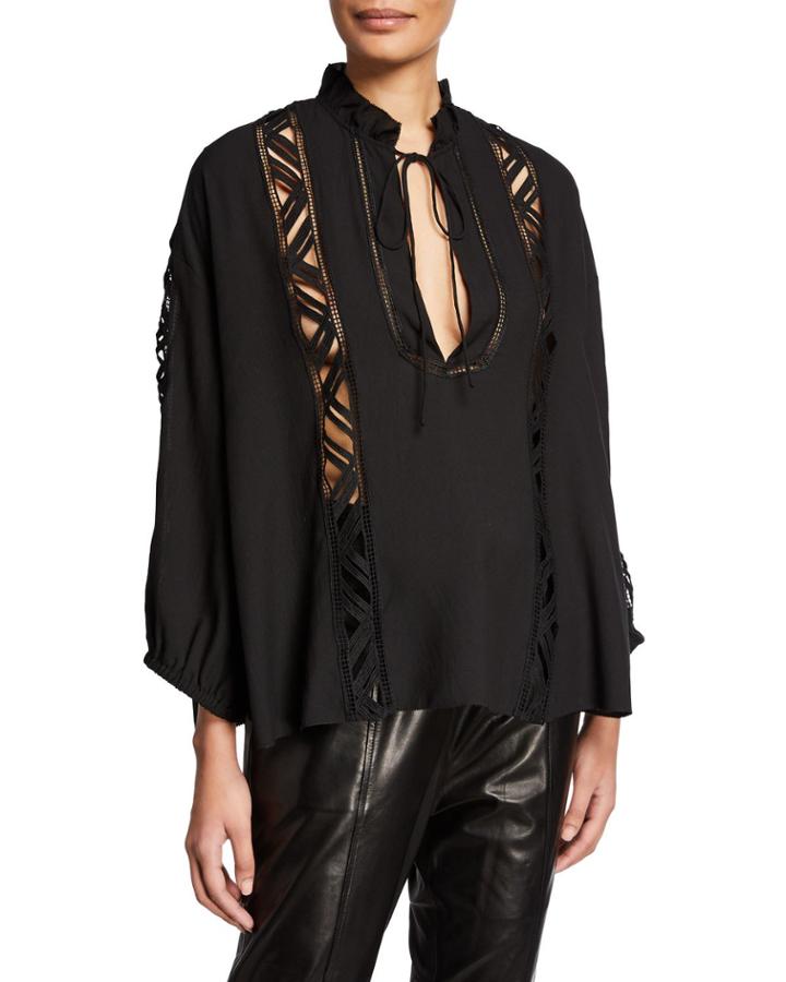 Felicia Cutout Plunging Top