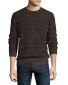 Blurred-stripes Merino Wool Long-sleeve