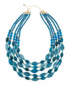 Multi-strand Agate Beaded Necklace