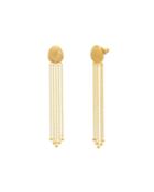 Spell Pebble 22k 5-chain Earrings