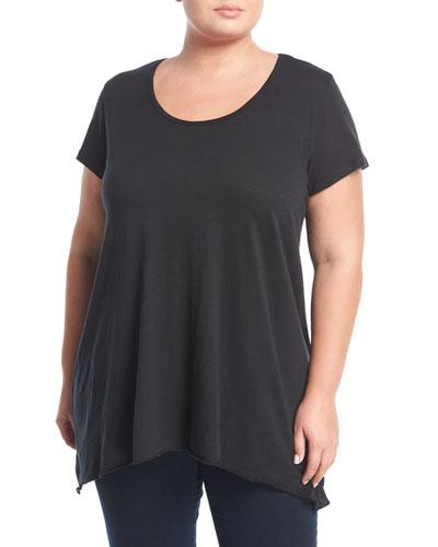 Asymmetric-hem Tunic,