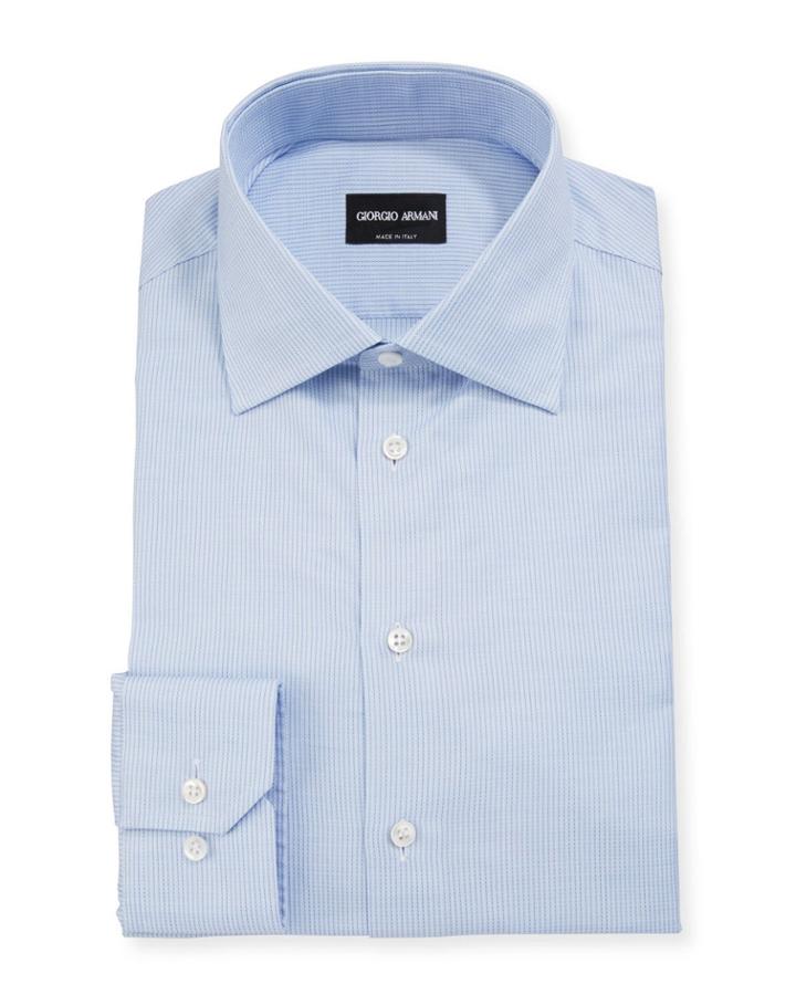 Men's Micro-stripe Cotton Dress