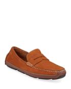 Wyatt Suede Penny Drivers