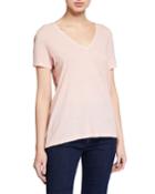Cotton V-neck Tee