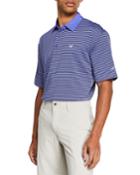 Men's Striped Color Polo