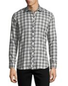 Button-down Check Cotton