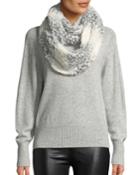 Ombre Tweed-stitch Knit Infinity