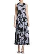 Adeline Floral-print Maxi Dress, Black Pattern