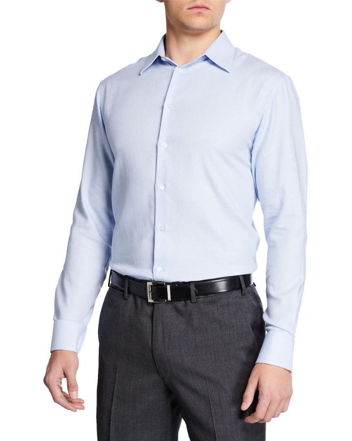 Men's Diagonal Stripe Modern Fit Dress