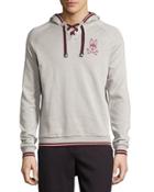 Lace-up Long-sleeve Hoodie
