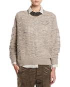 Animale Paillette Open-knit Cashmere