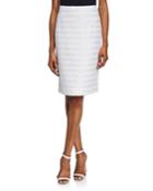Stretch-cotton Mid-rise Pencil