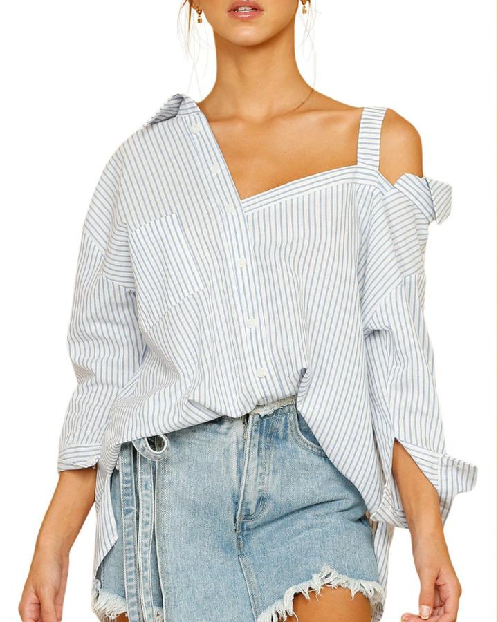 Cruise Off-the-shoulder Button-down