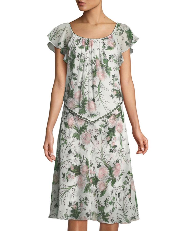 Floral Cape-back