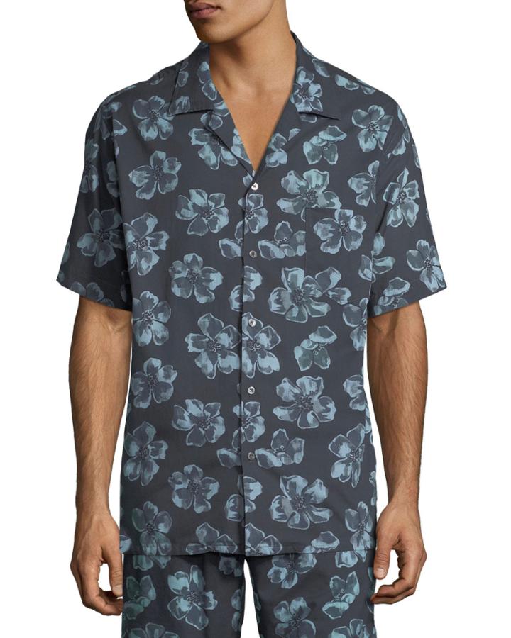 Men's Floral Cuban Short-sleeve