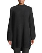 Rory Balloon-sleeve Waffle-knit