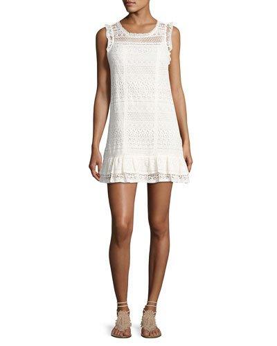 Lindell Mixed-lace Sleeveless Dress