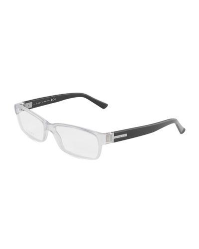 Rectangle Havana Acetate Optical Glasses