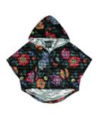 The Heroine Quilted Floral Poncho