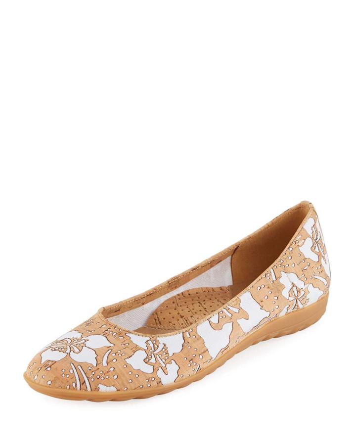 Beryl Flower Cork Comfort Flat