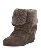 Brendy Fur-lined Wedge
