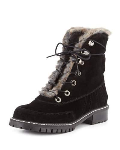 Forest Faux-shearling Hiker Boot, Nero