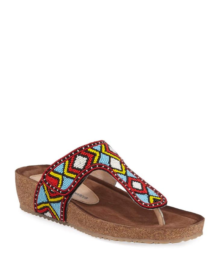 Dewanda Beaded Leather Thong