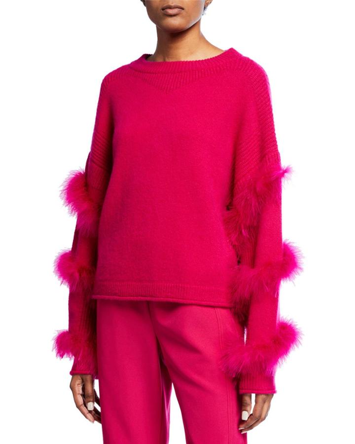 Cashmere-silk Feather-wrapped
