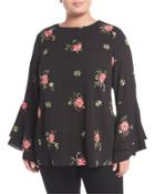 Floral Embroidered Blouse,