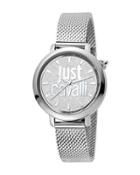 34mm Logo Stainless Steel Bracelet Watch,