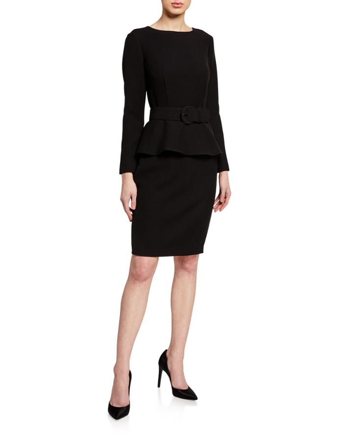 Peplum Waist Belted