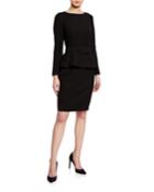 Peplum Waist Belted