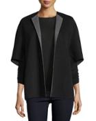 Double-face Cashmere Cocoon Jacket