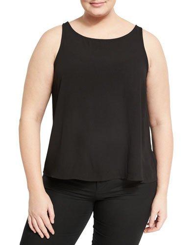 Cian Lace-trim Top, Black,