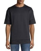 Cotton-blend Short-sleeve