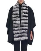 Fur-trim Cashmere-wool