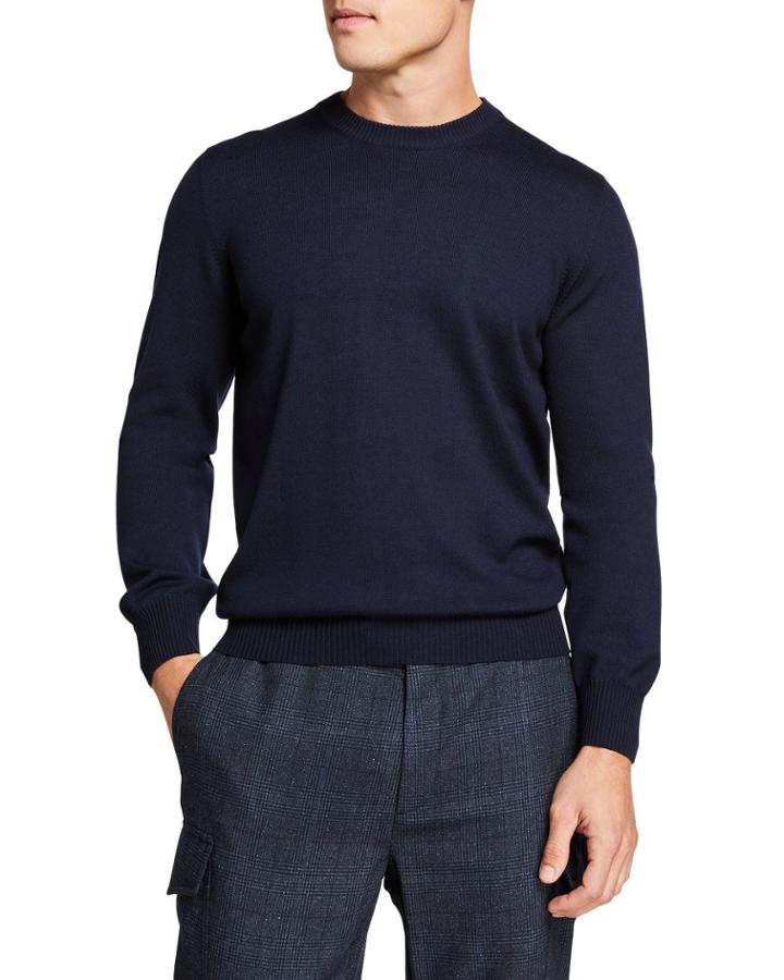 Men's Wool/cashmere Crewneck