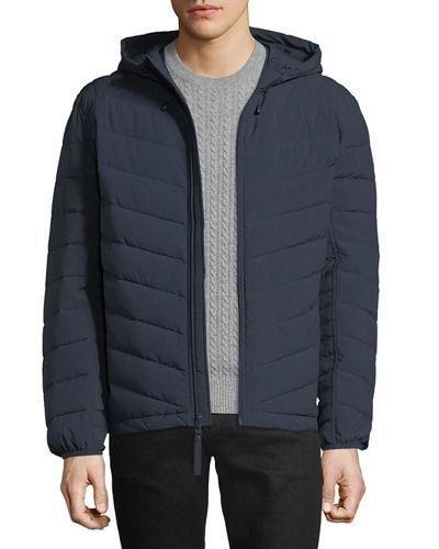 Delavan 4-way Stretch Packable Hooded Down Jacket